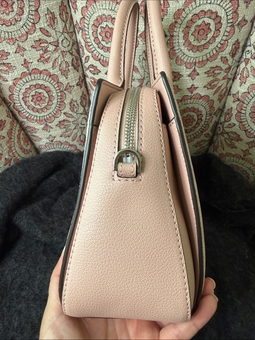 Michael Kors Laila Small Satchel in Dirty Rose - Picture 3 of 9